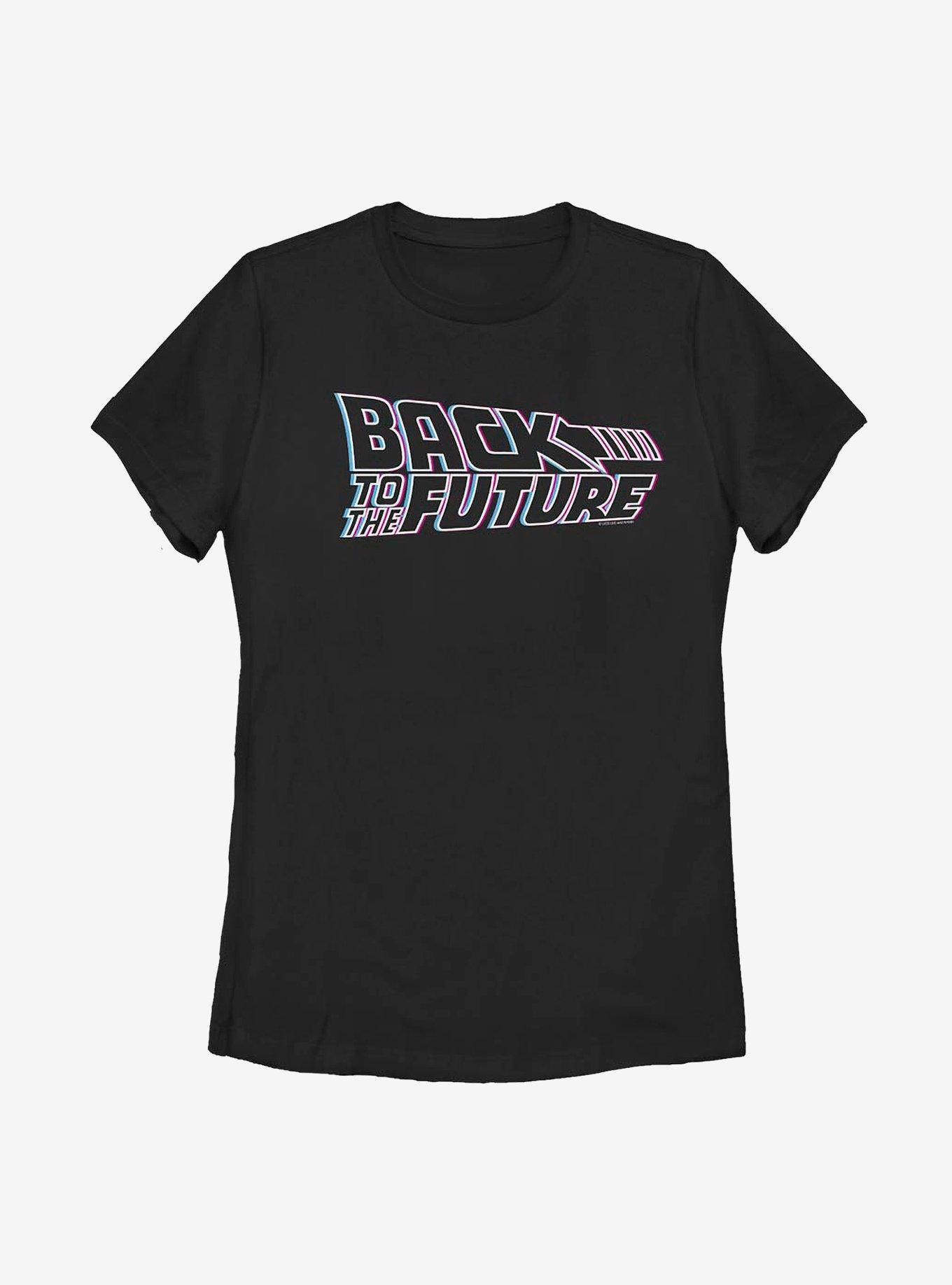Back To The Future 3D Color Logo Womens T-Shirt, , hi-res