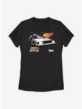 Back To The Future DeLorean Womens T-Shirt, BLACK, hi-res