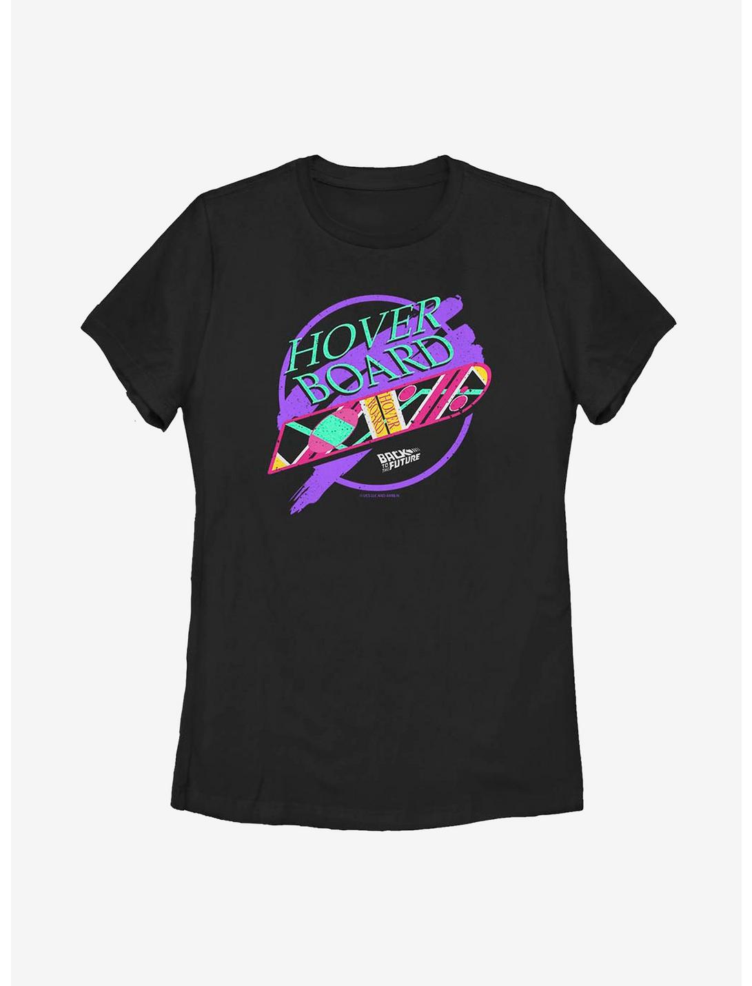 Back To The Future Hover Board 80S Womens T-Shirt, BLACK, hi-res