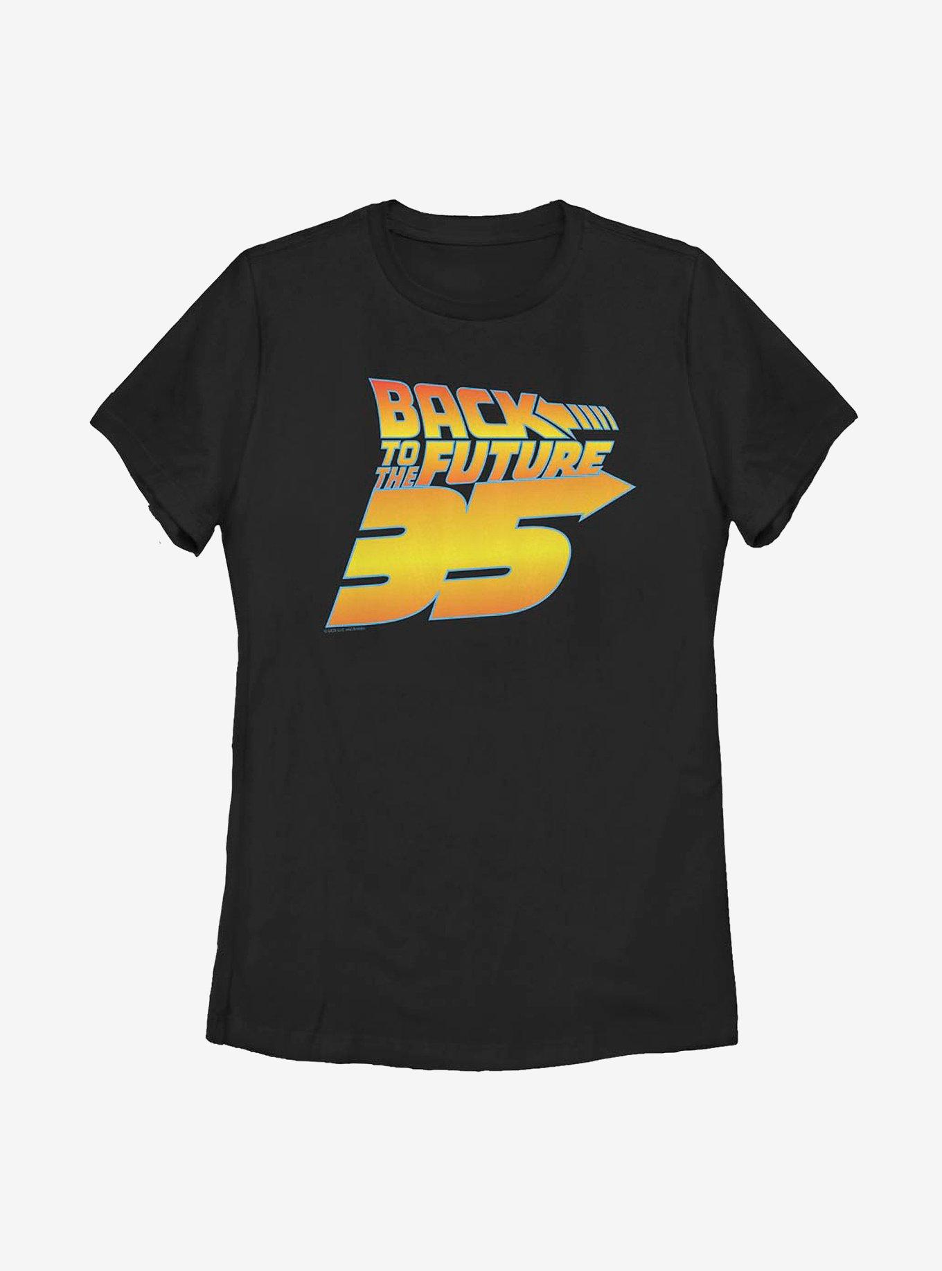 Back To The Future Thirty Five Years Womens T-Shirt, BLACK, hi-res