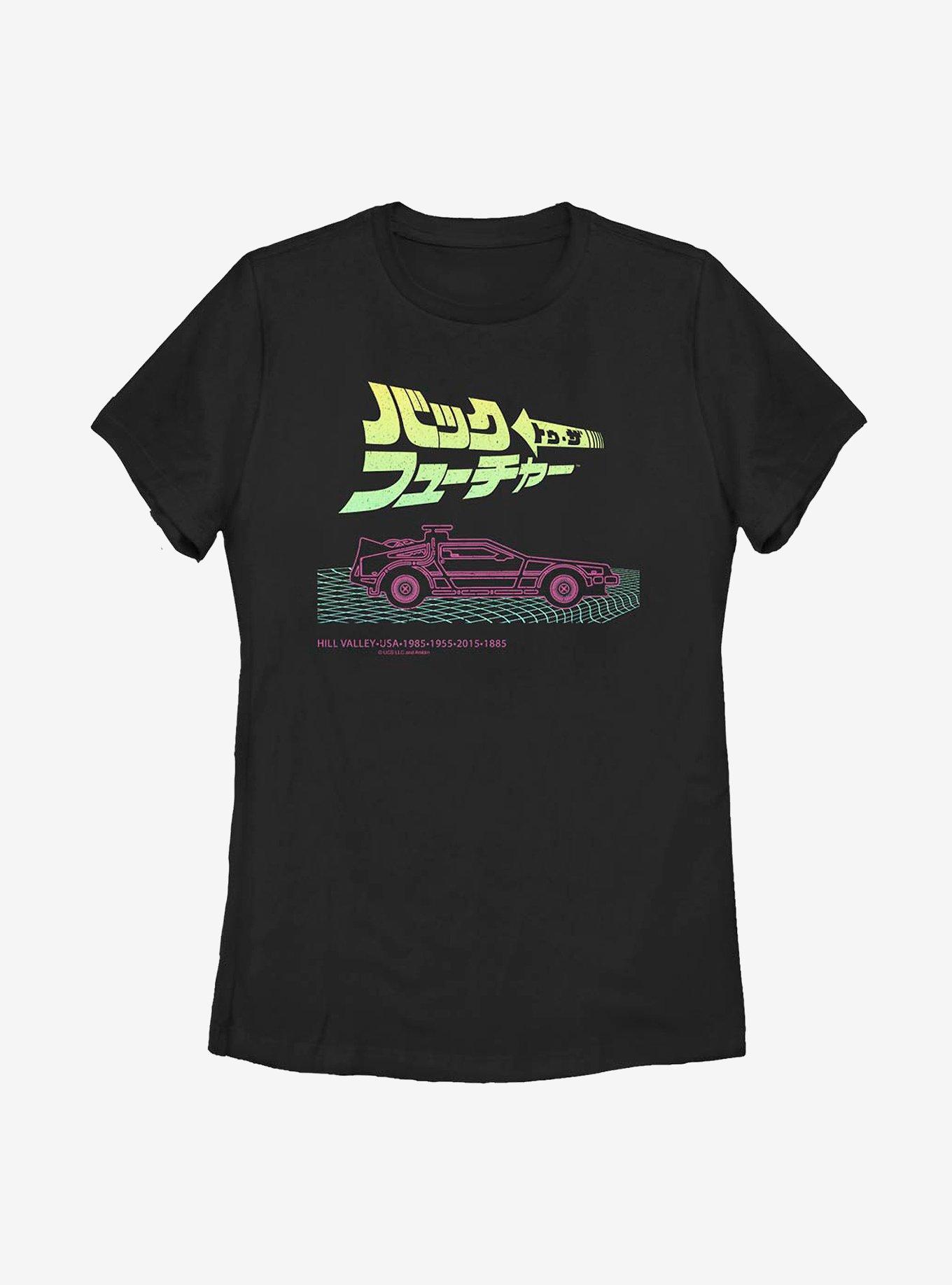 Back To The Future Vapor Wave Japanese Text Womens T-Shirt, , hi-res