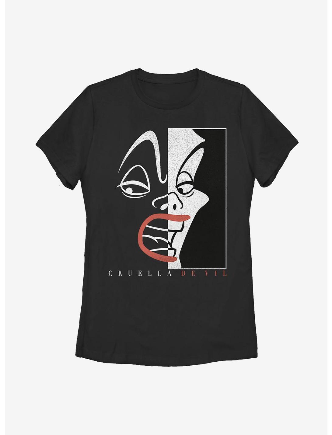 Disney Cruella Cover Womens T-Shirt, BLACK, hi-res