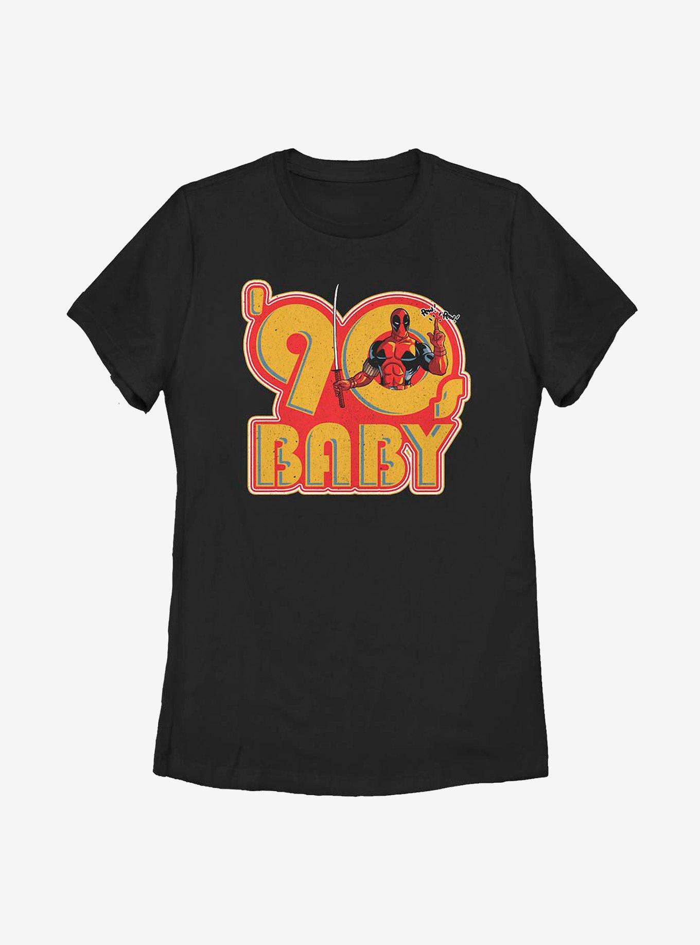Marvel Deadpool 90's Baby Womens T-Shirt, BLACK, hi-res
