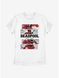 Marvel Deadpool 4 Panel 2 Tone Womens T-Shirt, WHITE, hi-res