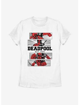 Marvel Deadpool 4 Panel 2 Tone Womens T-Shirt, , hi-res