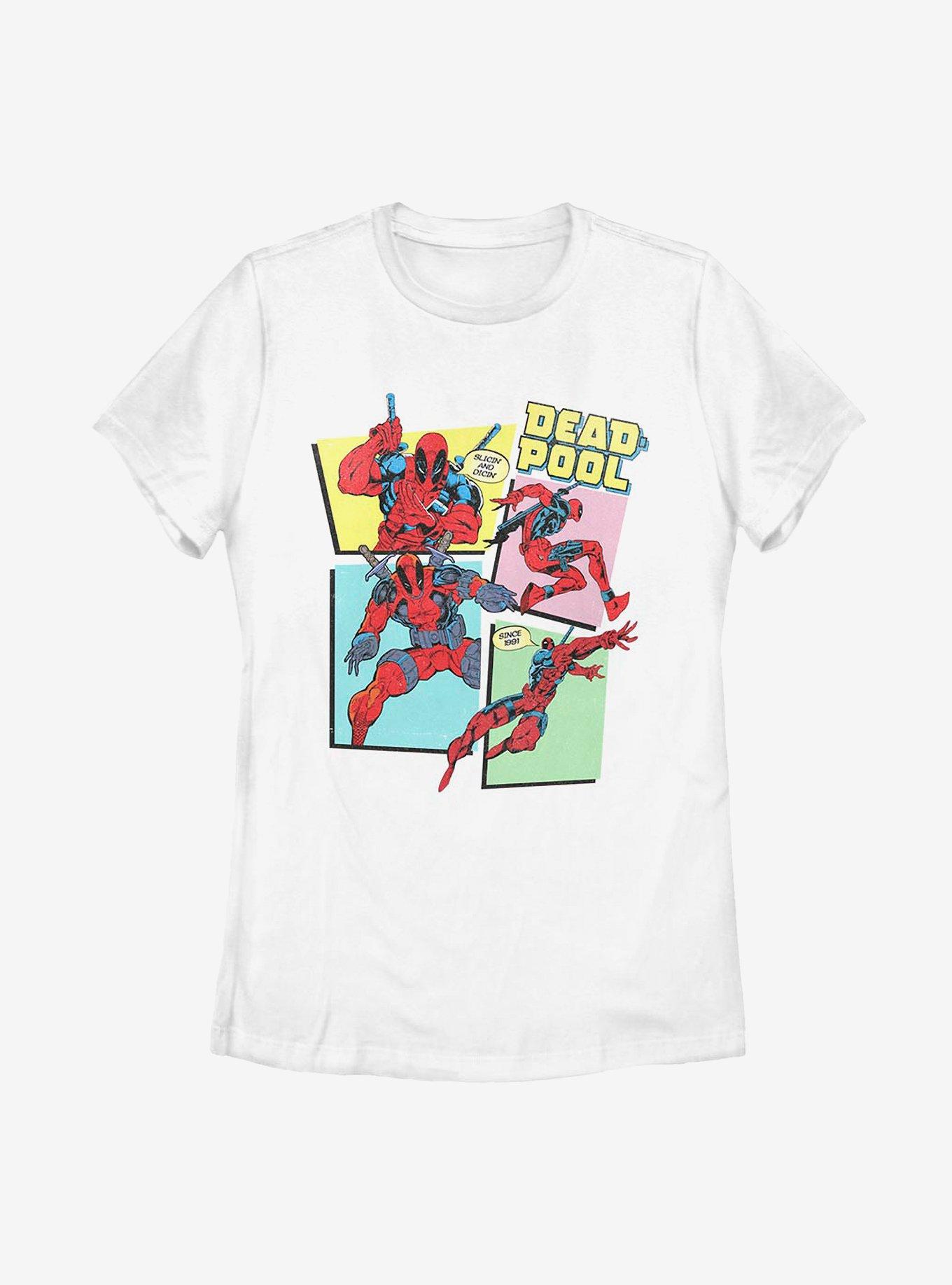 Marvel Deadpool 90's Group Panels Womens T-Shirt, , hi-res