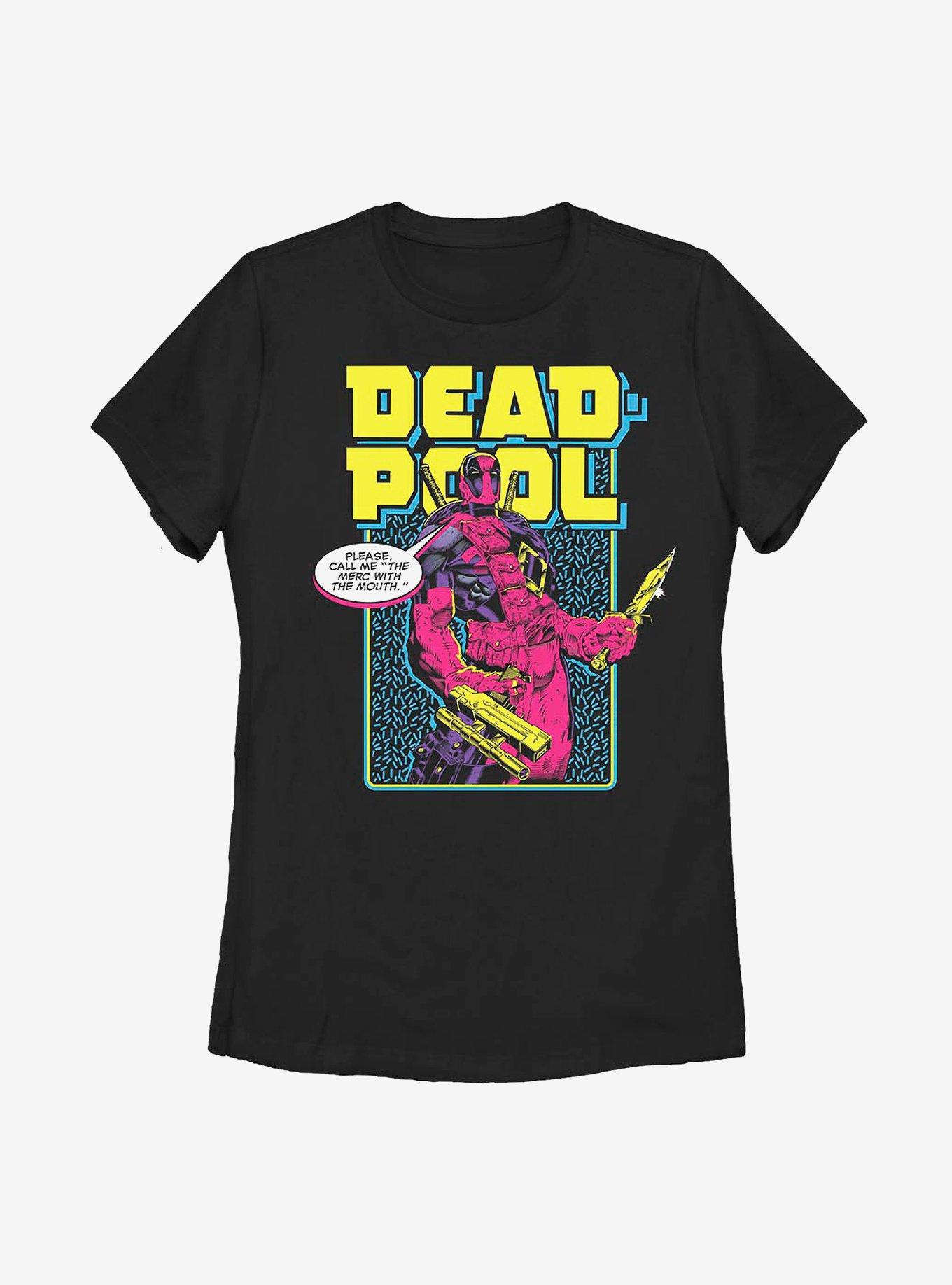 Marvel Deadpool Name Change Womens T-Shirt, BLACK, hi-res