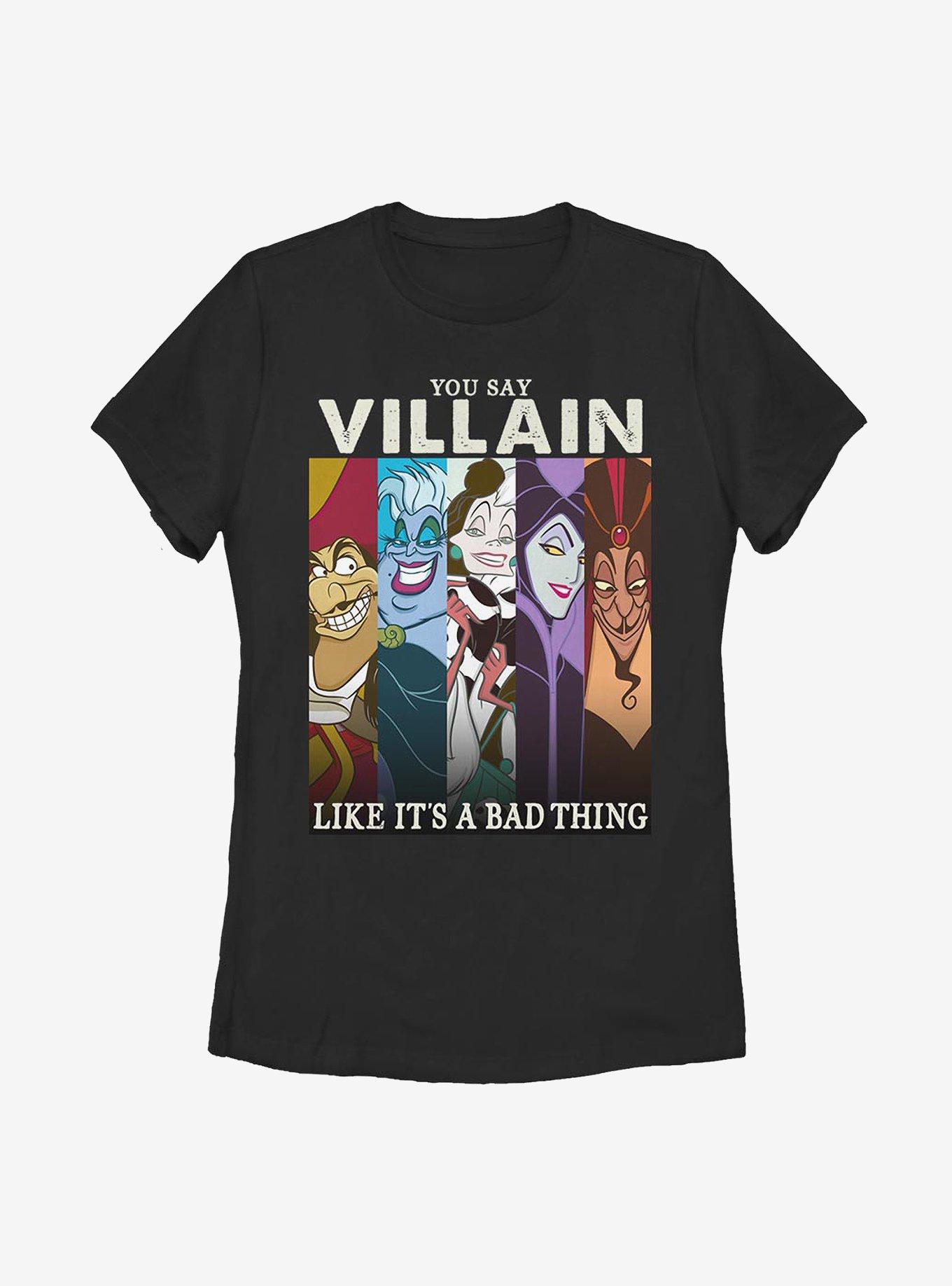 Disney Villains Like Bad Womens T-Shirt, BLACK, hi-res