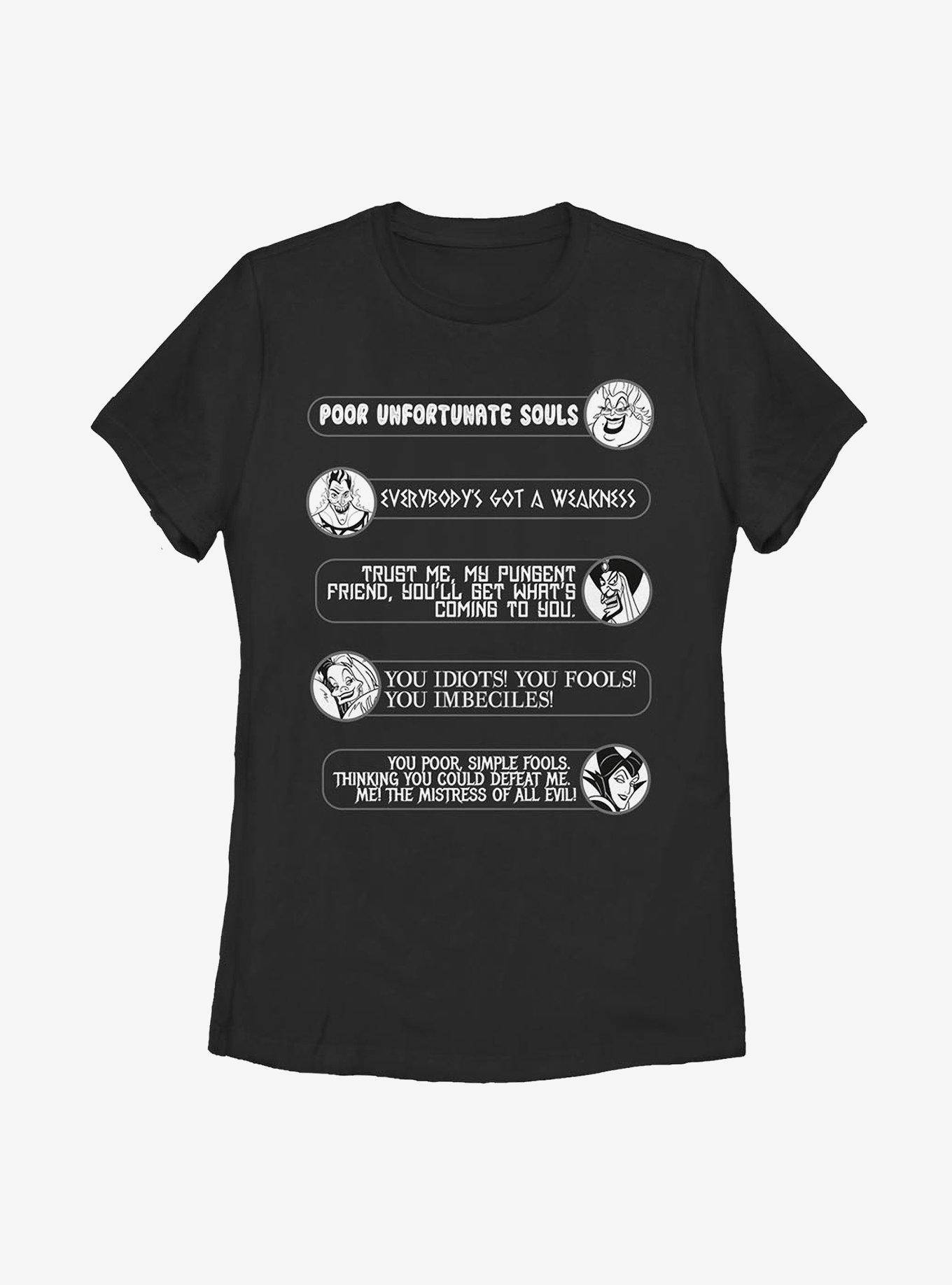 Disney Villains Quotes Womens T-Shirt, , hi-res