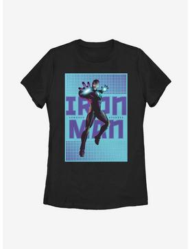 Marvel Iron Man Halftone Iron Man Womens T-Shirt, , hi-res