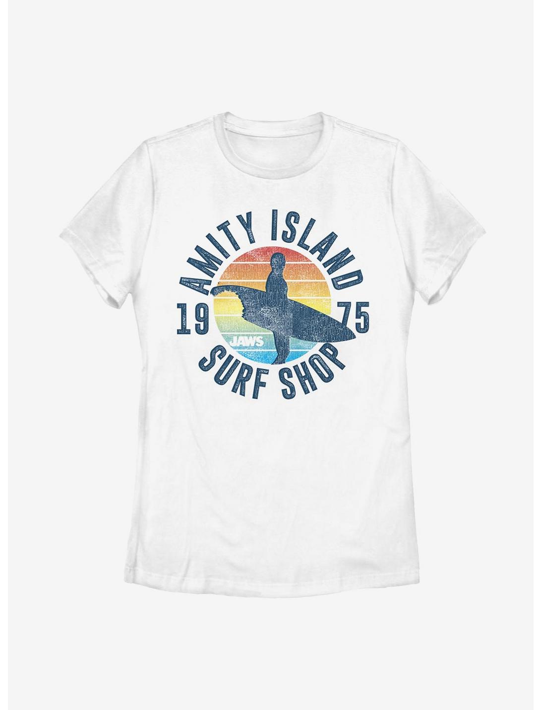 Jaws Amity Surf Shop Womens T-Shirt, WHITE, hi-res