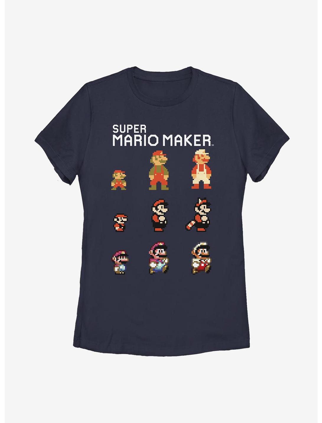 Nintendo Super Mario Evolution Womens T-Shirt, NAVY, hi-res