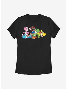 Plus Size Nintendo Super Mario Group Yoshi Womens T-Shirt, , hi-res