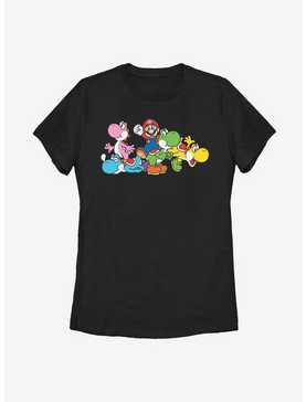 Nintendo Super Mario Group Yoshi Womens T-Shirt, , hi-res