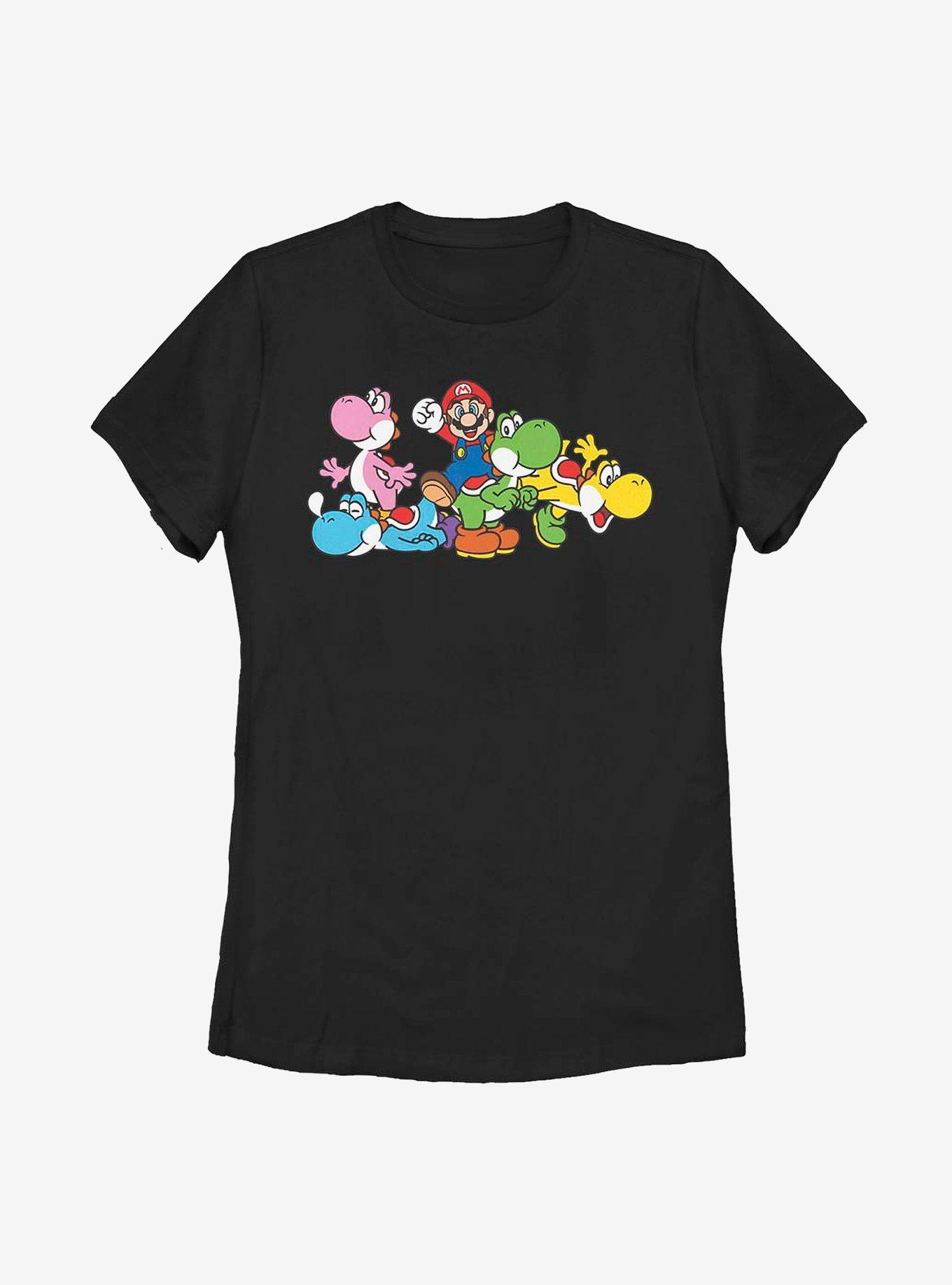 Nintendo Super Mario Group Yoshi Womens T-Shirt, , hi-res