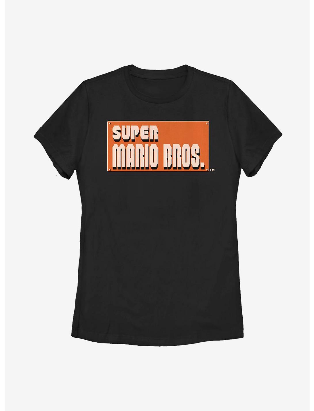 Nintendo Super Mario Start It Up Womens T-Shirt, BLACK, hi-res