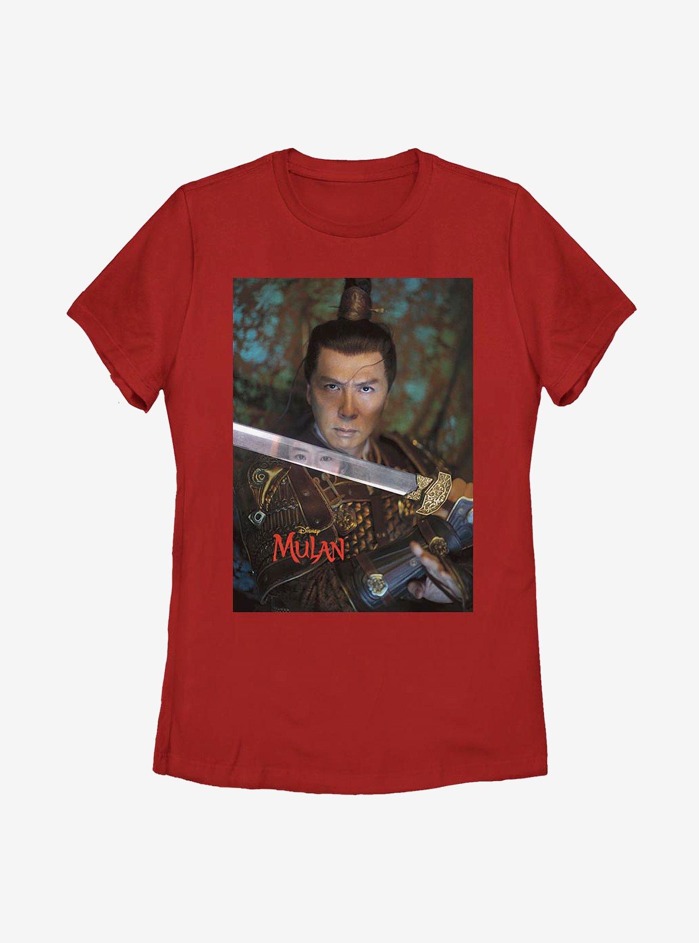 Disney Mulan Commander Tung Womens T-Shirt, RED, hi-res