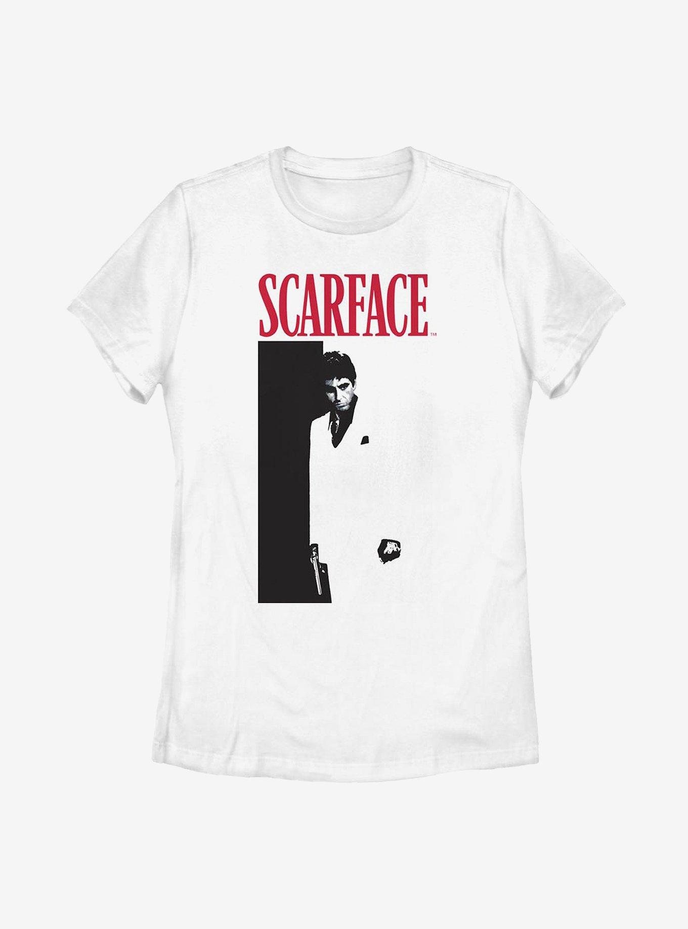 Scarface Classic Poster Womens T-Shirt, WHITE, hi-res