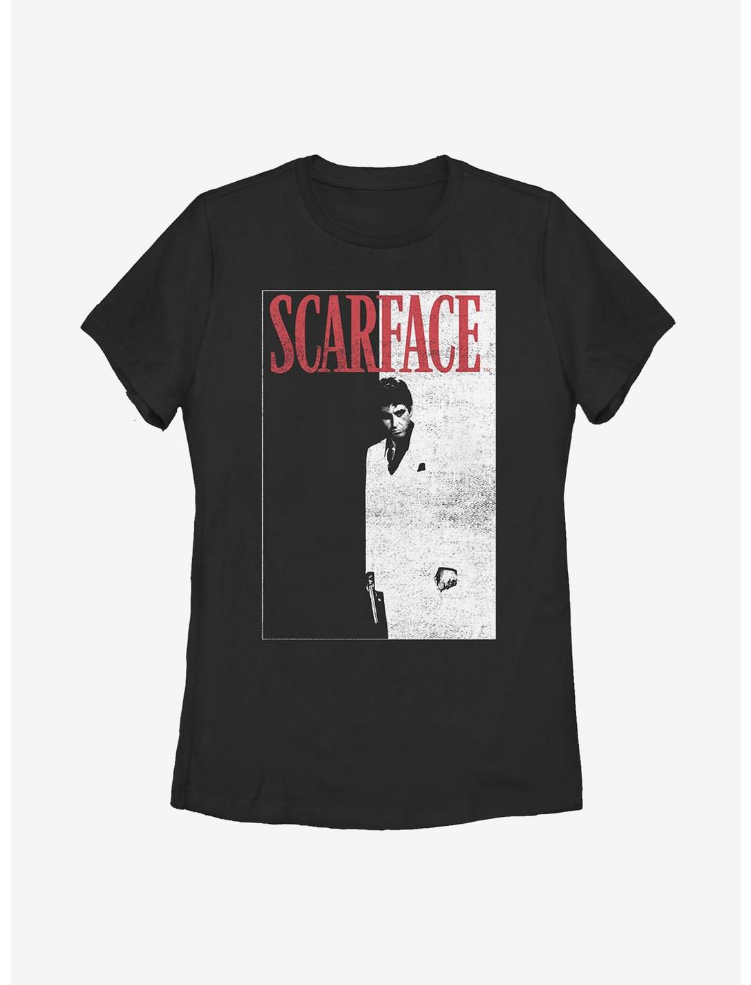 Scarface Classic Poster Womens T-Shirt, BLACK, hi-res