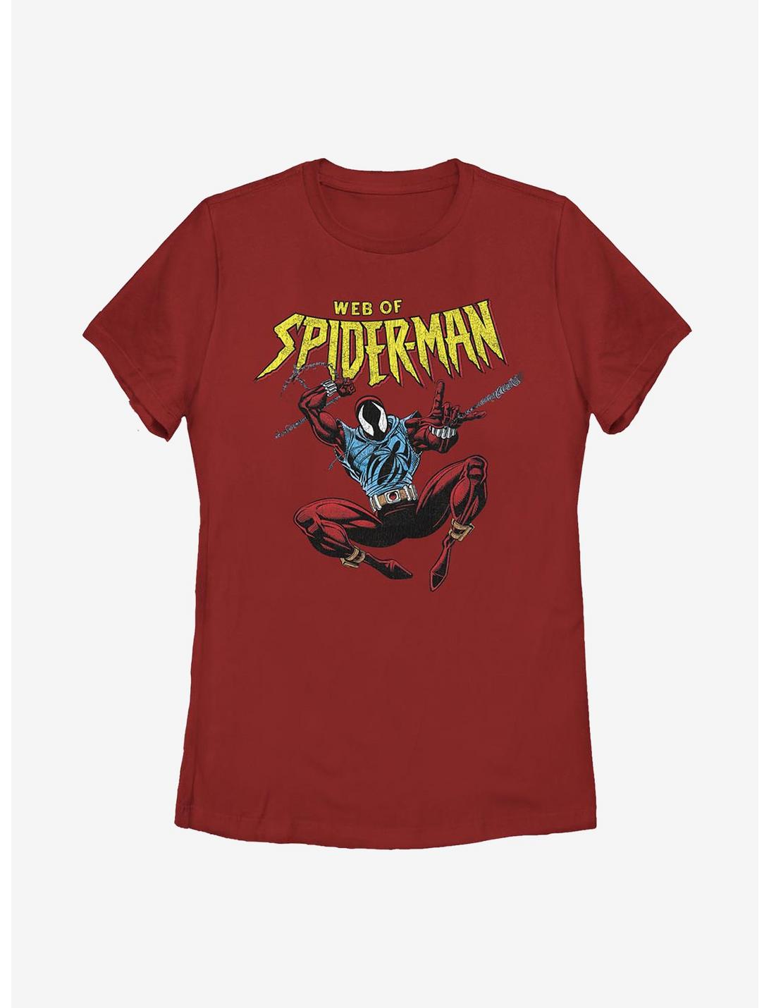 Marvel Spider-Man Web Of Spiderman Womens T-Shirt, RED, hi-res