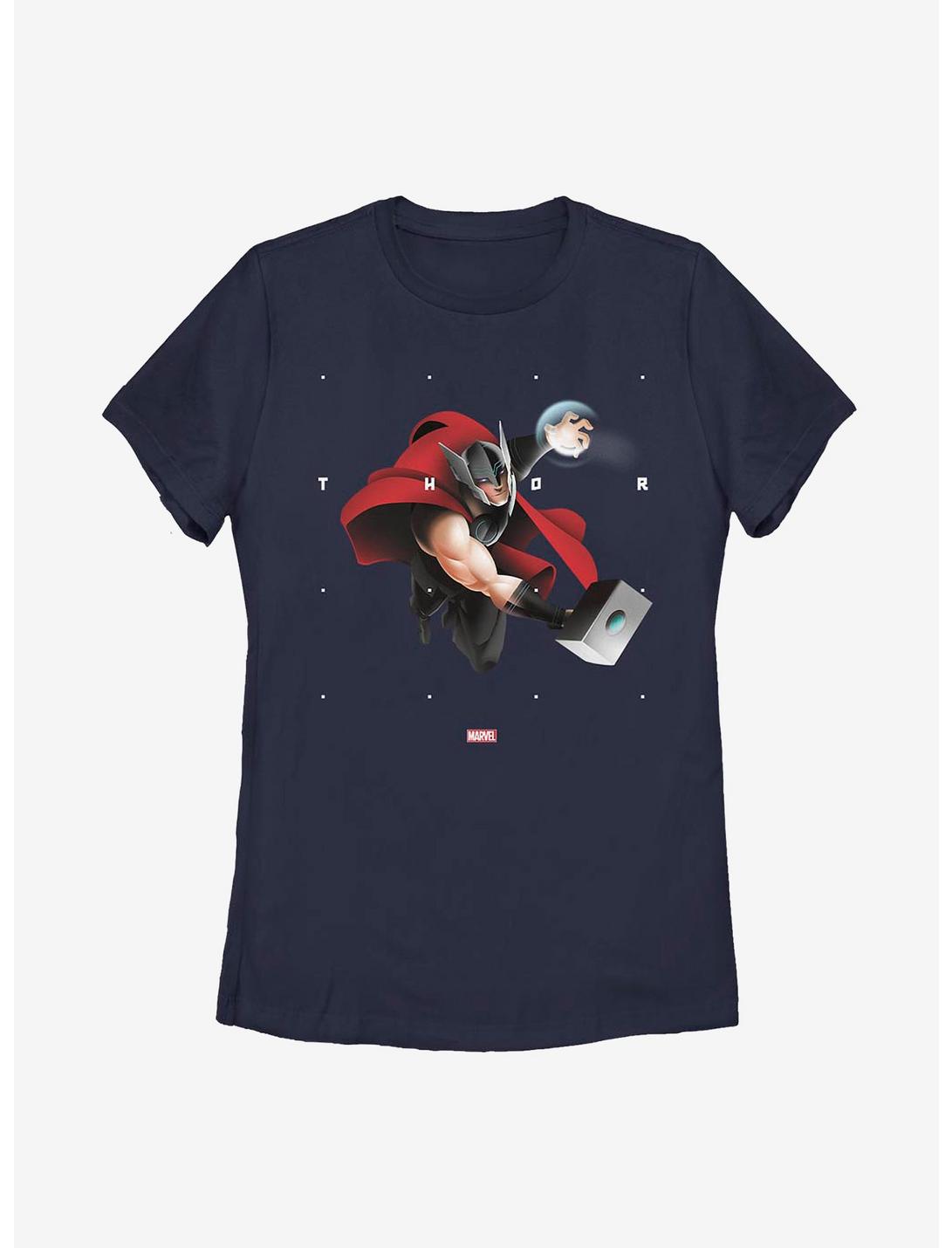 Marvel Thor Shapes Womens T-Shirt, NAVY, hi-res