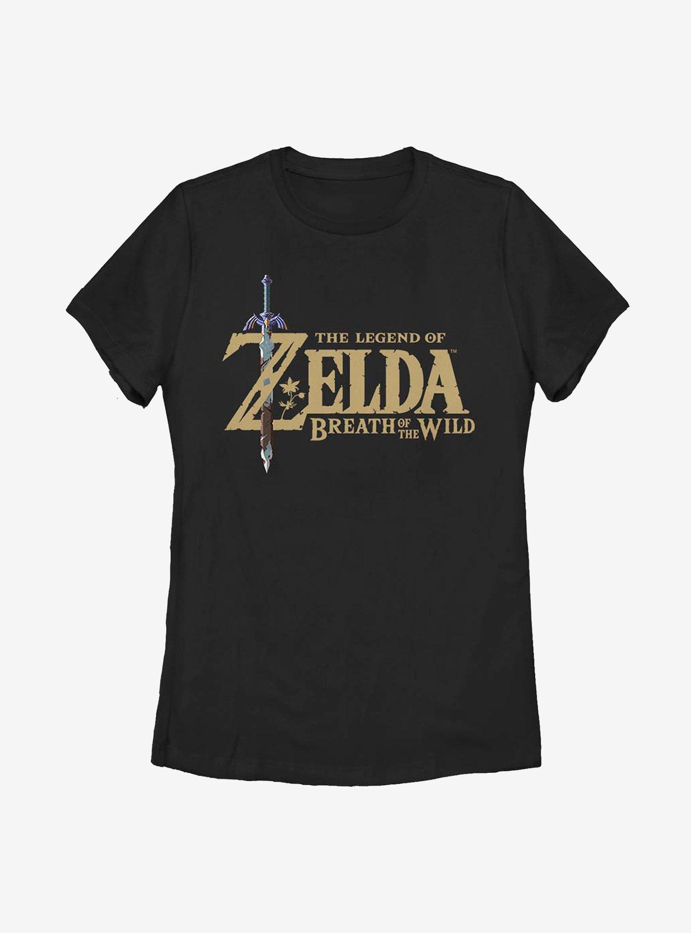 Nintendo The Legend Of Zelda: Breath Of The Wild Logo Womens T-Shirt, BLACK, hi-res