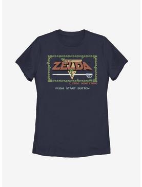 Nintendo The Legend Of Zelda Pixelated Womens T-Shirt, NAVY, hi-res