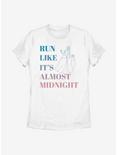 Disney Cinderella Run Like It's Almost Midnight Womens T-Shirt, WHITE, hi-res