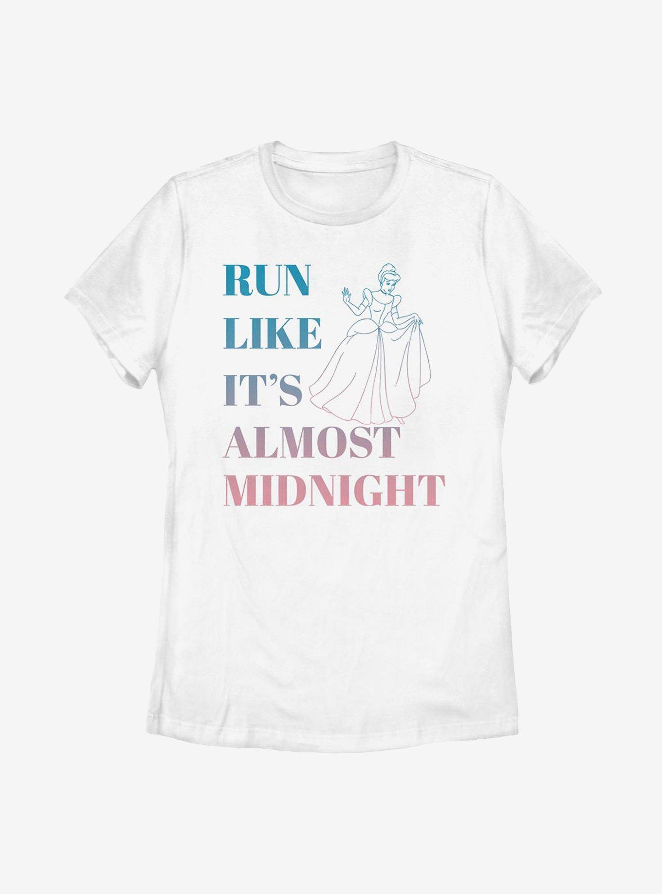 Disney Cinderella Run Like It's Almost Midnight Womens T-Shirt, , hi-res