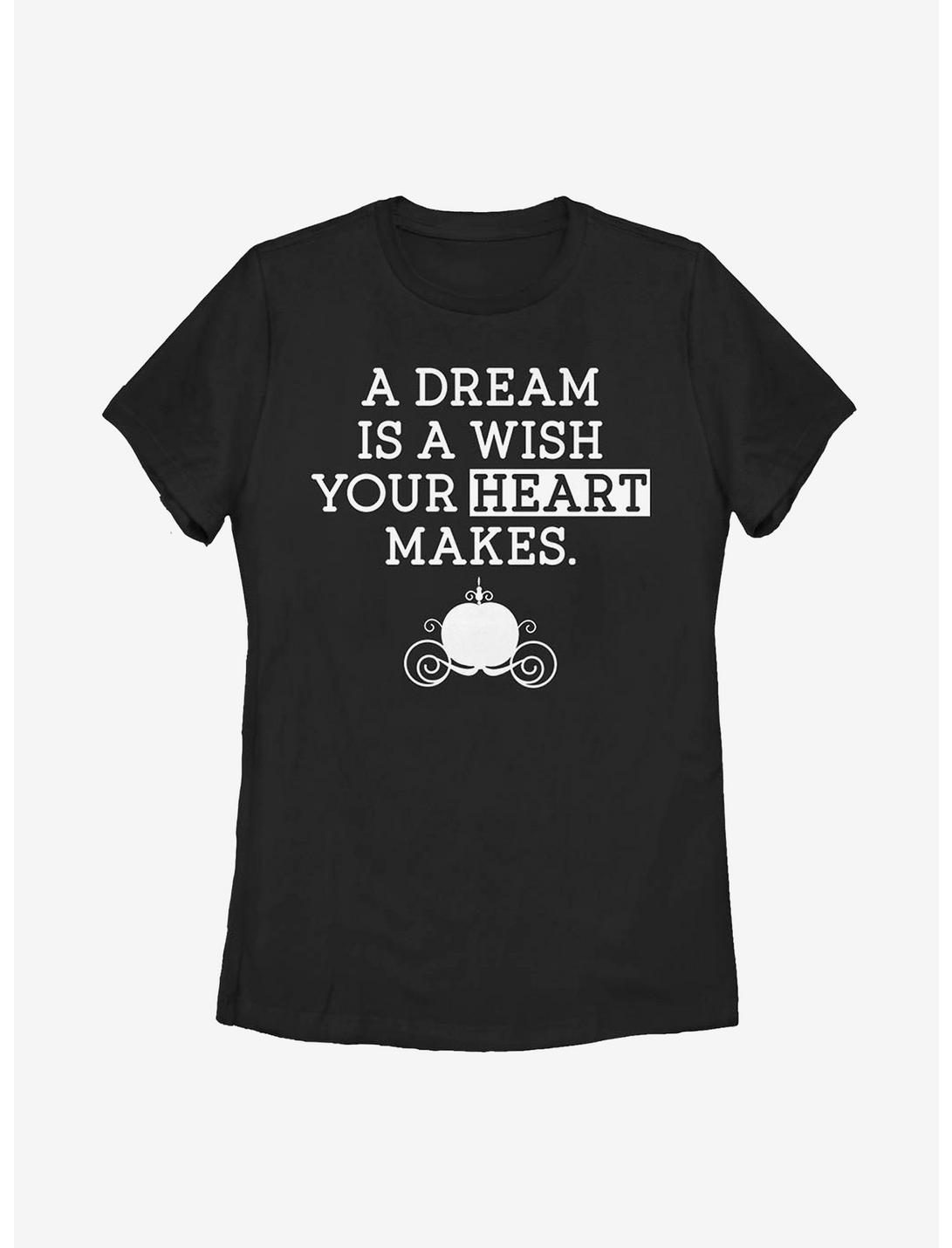 Disney Cinderella Dream Wish Womens T-Shirt, BLACK, hi-res