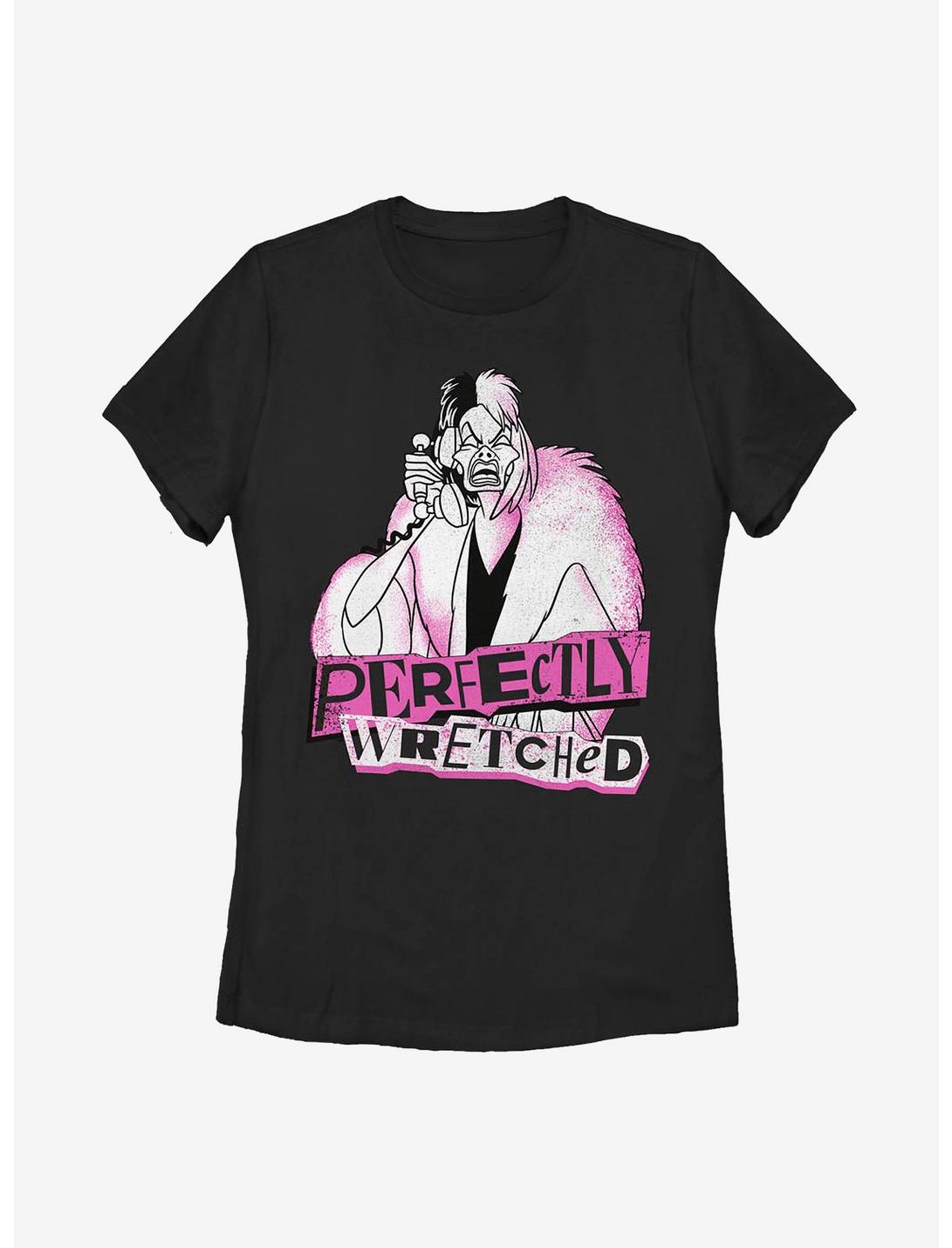 Disney Cruella Perfectly Wretched Womens T-Shirt, BLACK, hi-res