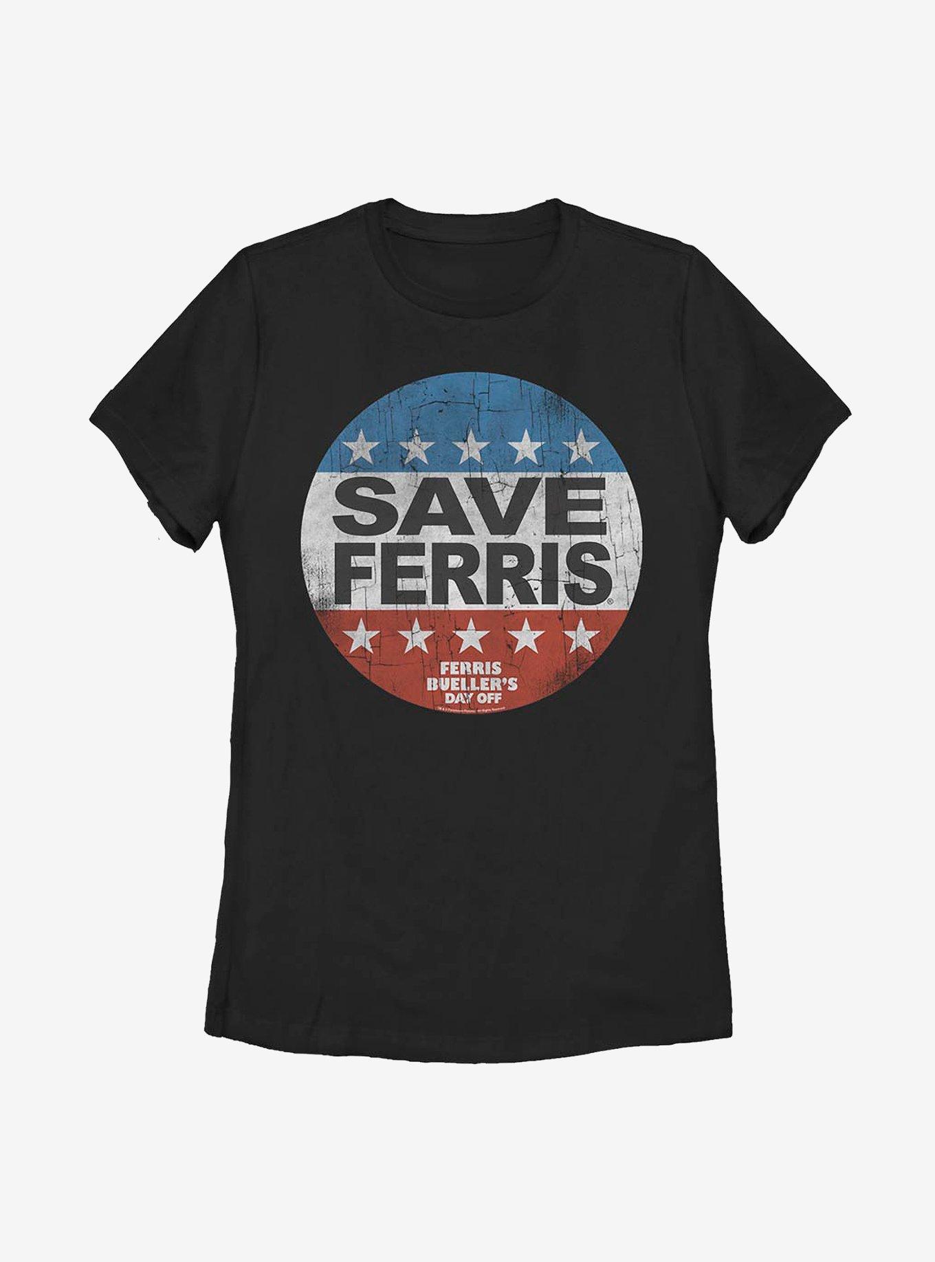 Ferris Bueller's Day Off Ferris Was Saved Womens T-Shirt, BLACK, hi-res