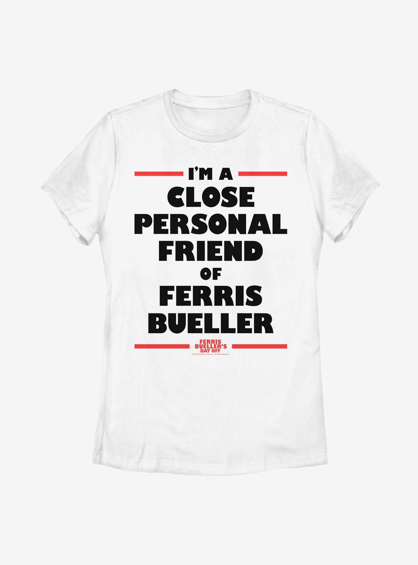 Ferris Bueller's Day Off Personal Friend Womens T-Shirt, WHITE, hi-res