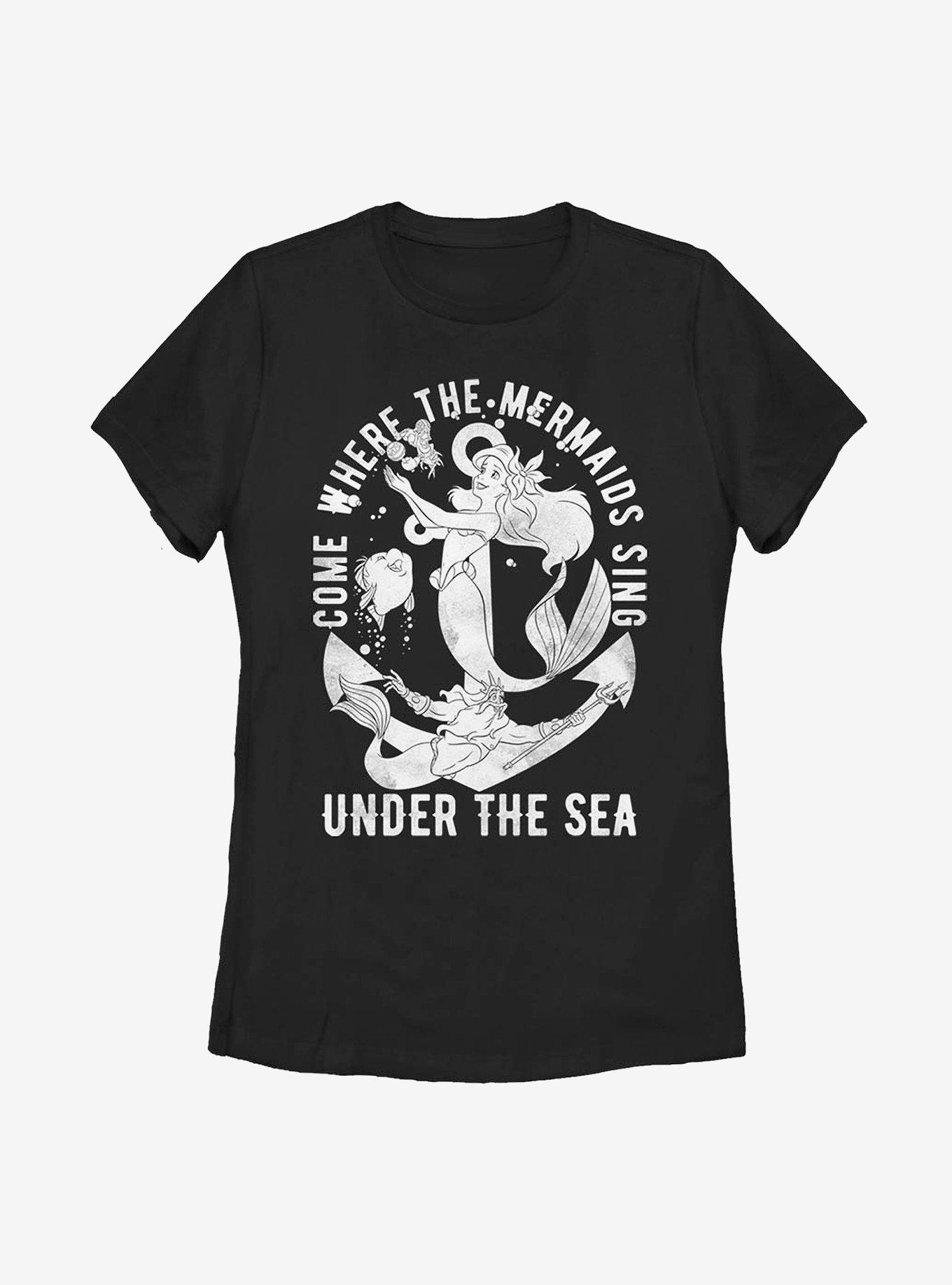 Disney The Little Mermaid Hip Mer Womens T-Shirt, , hi-res