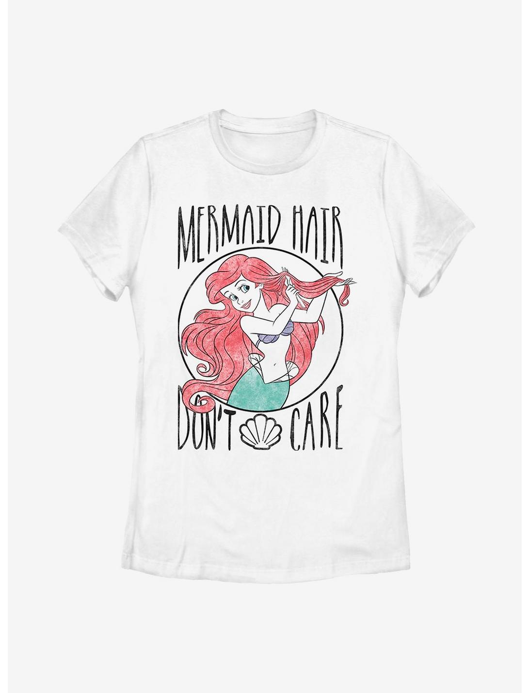 Disney The Little Mermaid Mermaid Hair Womens T-Shirt, WHITE, hi-res