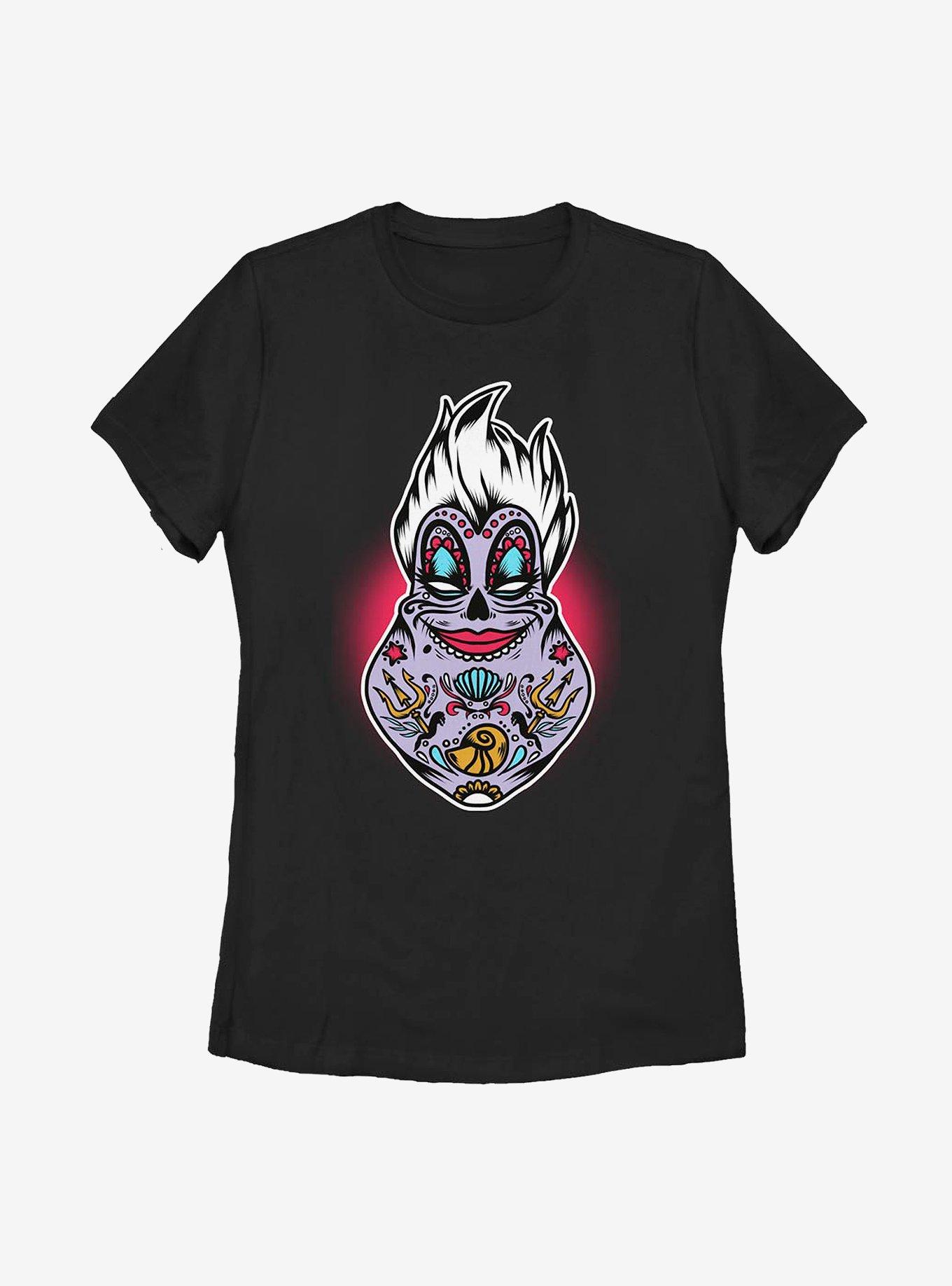Disney The Little Mermaid Sugar Skull Ursula Womens T-Shirt, , hi-res