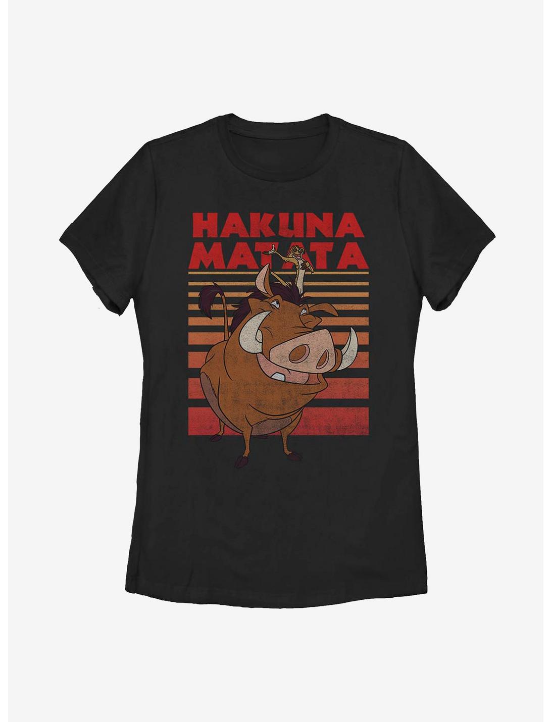 Disney The Lion King Classic Hakuna Matata Womens T-Shirt, BLACK, hi-res