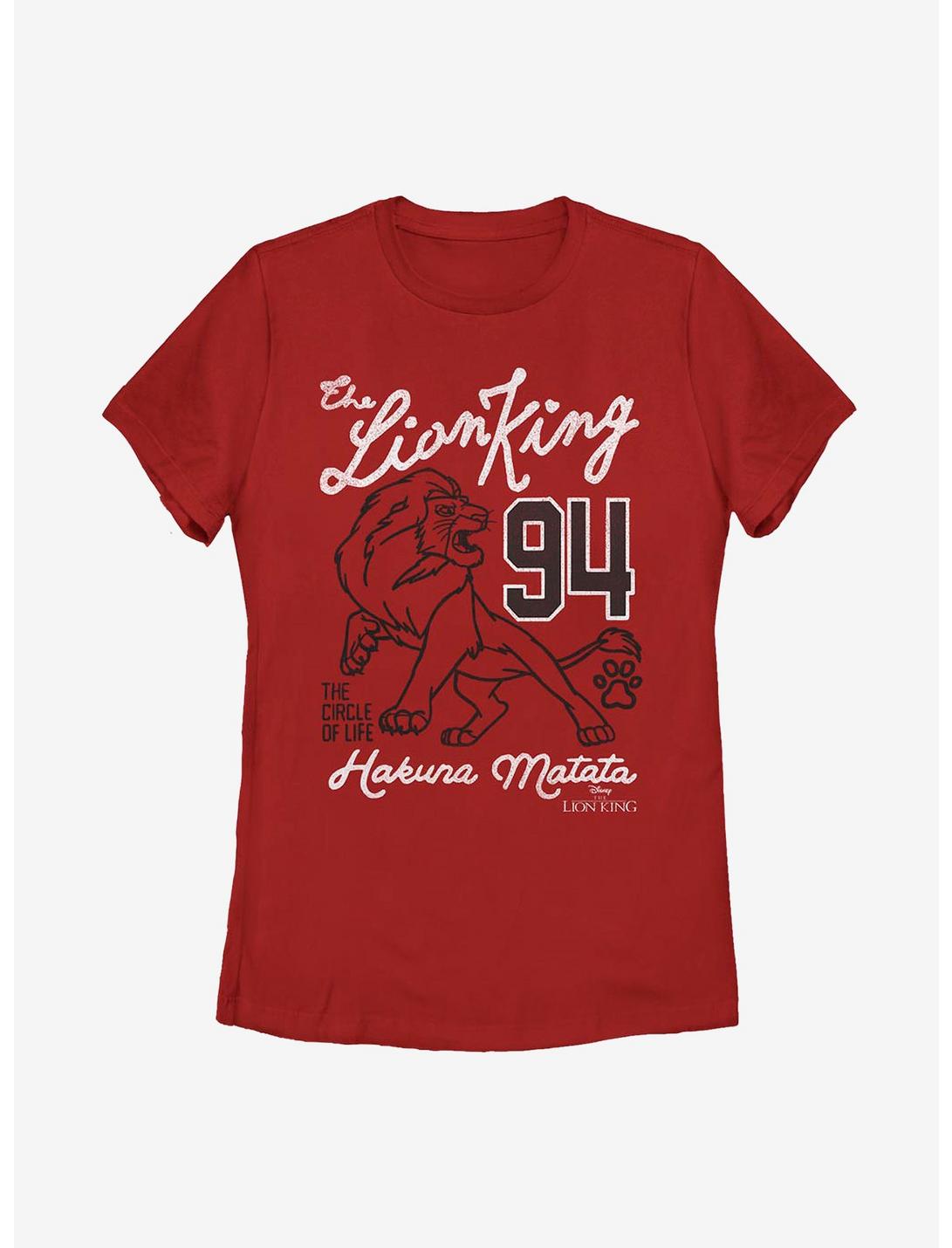 Disney The Lion King Line Womens T-Shirt, RED, hi-res