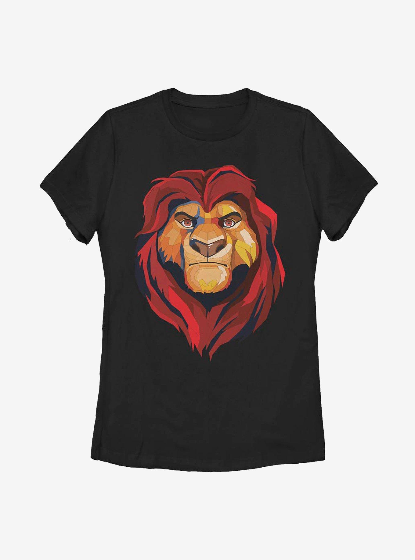Disney The Lion King Mufasa Womens T-Shirt - BLACK | BoxLunch