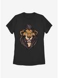 Disney The Lion King Patterned Scar Womens T-Shirt, BLACK, hi-res