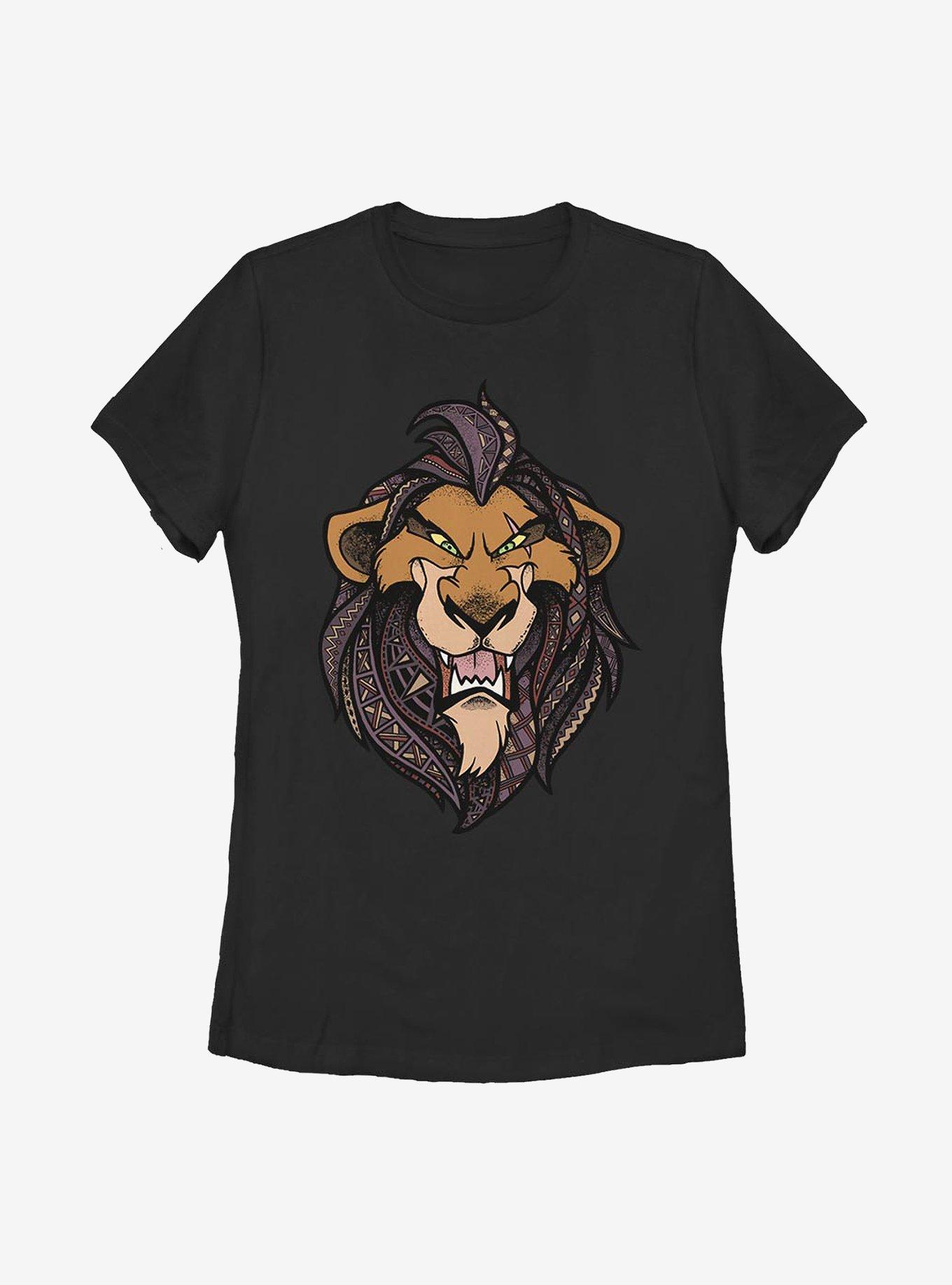 Disney The Lion King Patterned Scar Womens T-Shirt, , hi-res