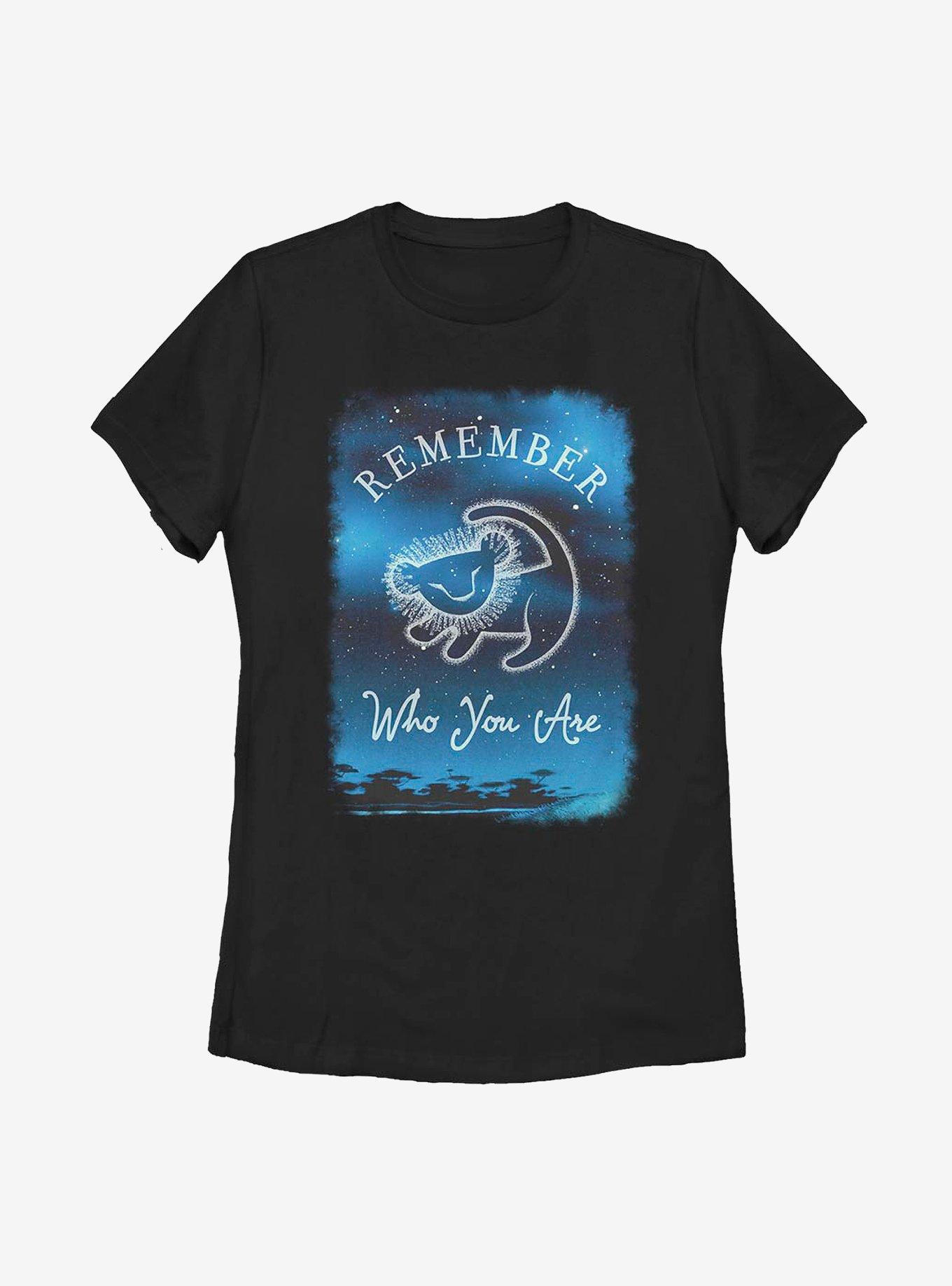 Disney The Lion King Remember Womens T-Shirt, BLACK, hi-res