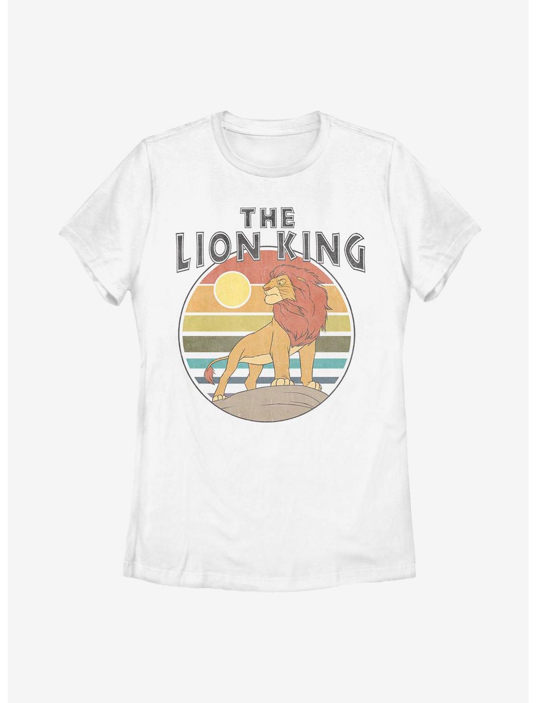 Disney The Lion King Retro King Womens T-Shirt, WHITE, hi-res