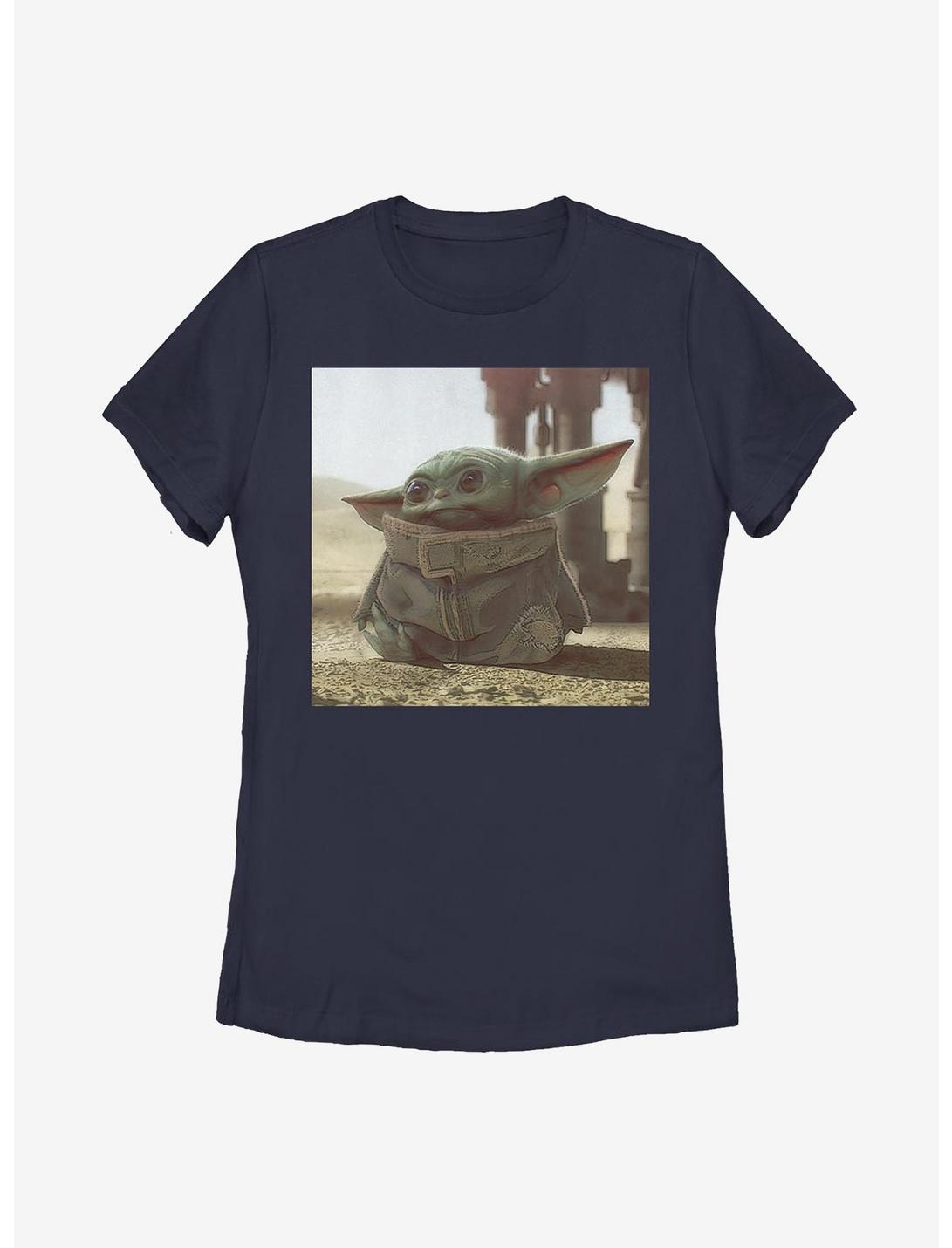 Star Wars The Mandalorian Tiny Green Womens T-Shirt, NAVY, hi-res