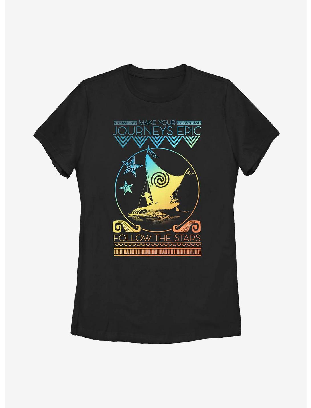 Disney Moana By Starlight Womens T-Shirt, BLACK, hi-res