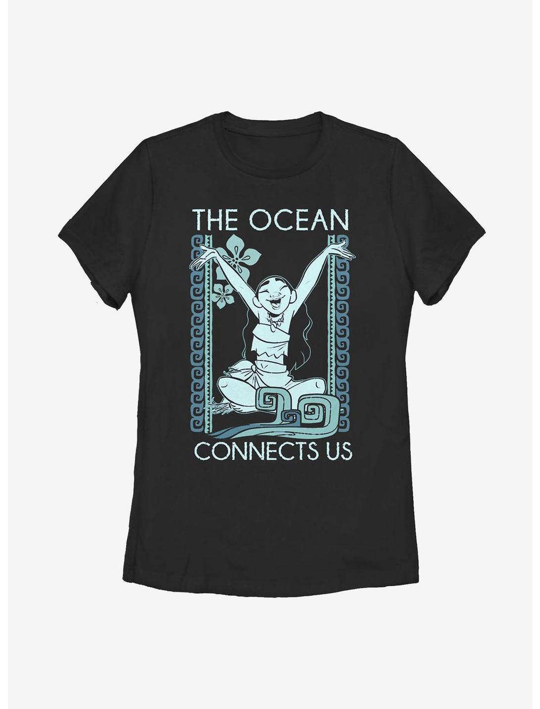 Disney Moana Ocean Connection Womens T-Shirt, BLACK, hi-res