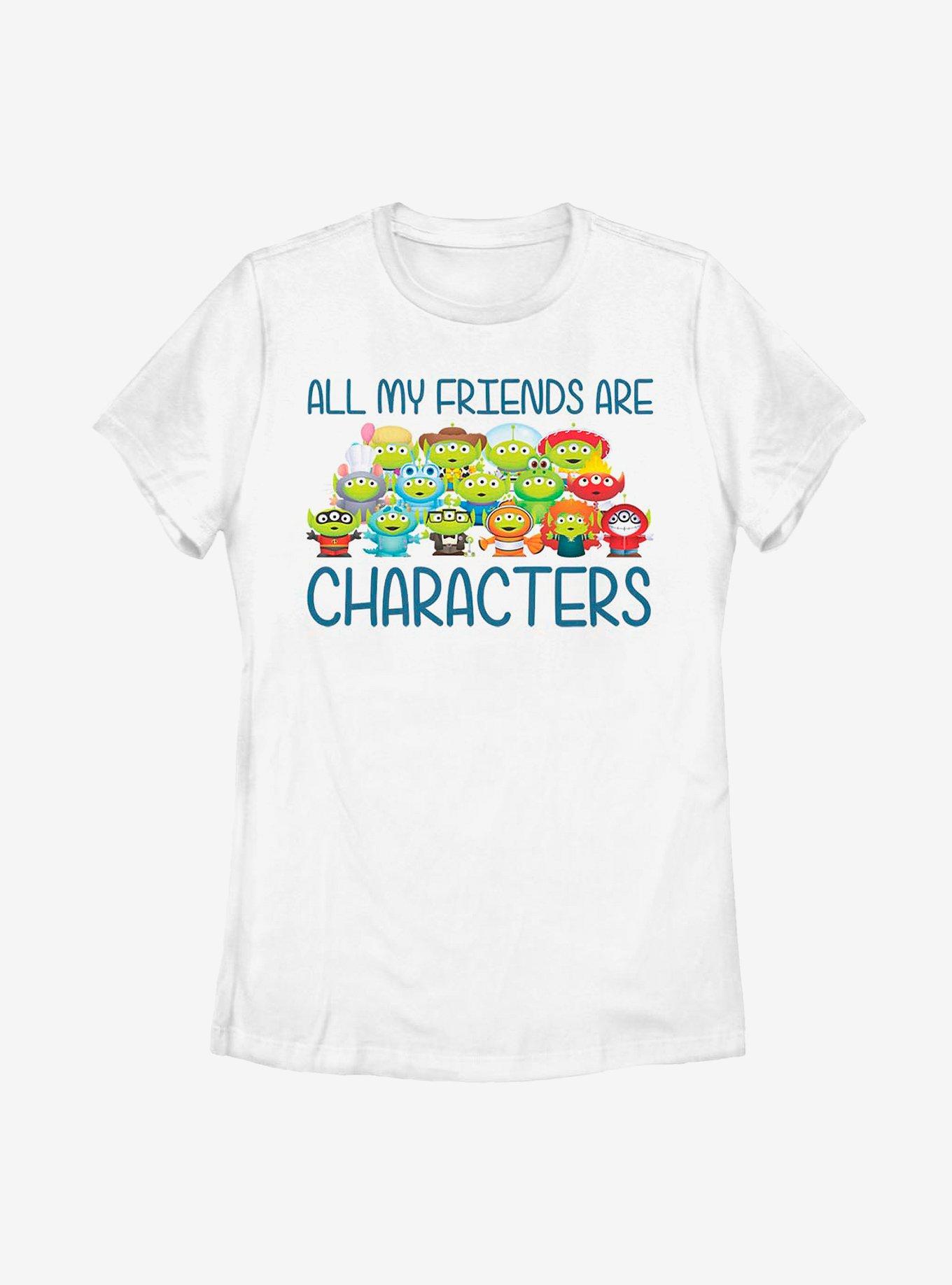 Disney Pixar Aliens Friends Are Characters Womens T-Shirt, , hi-res