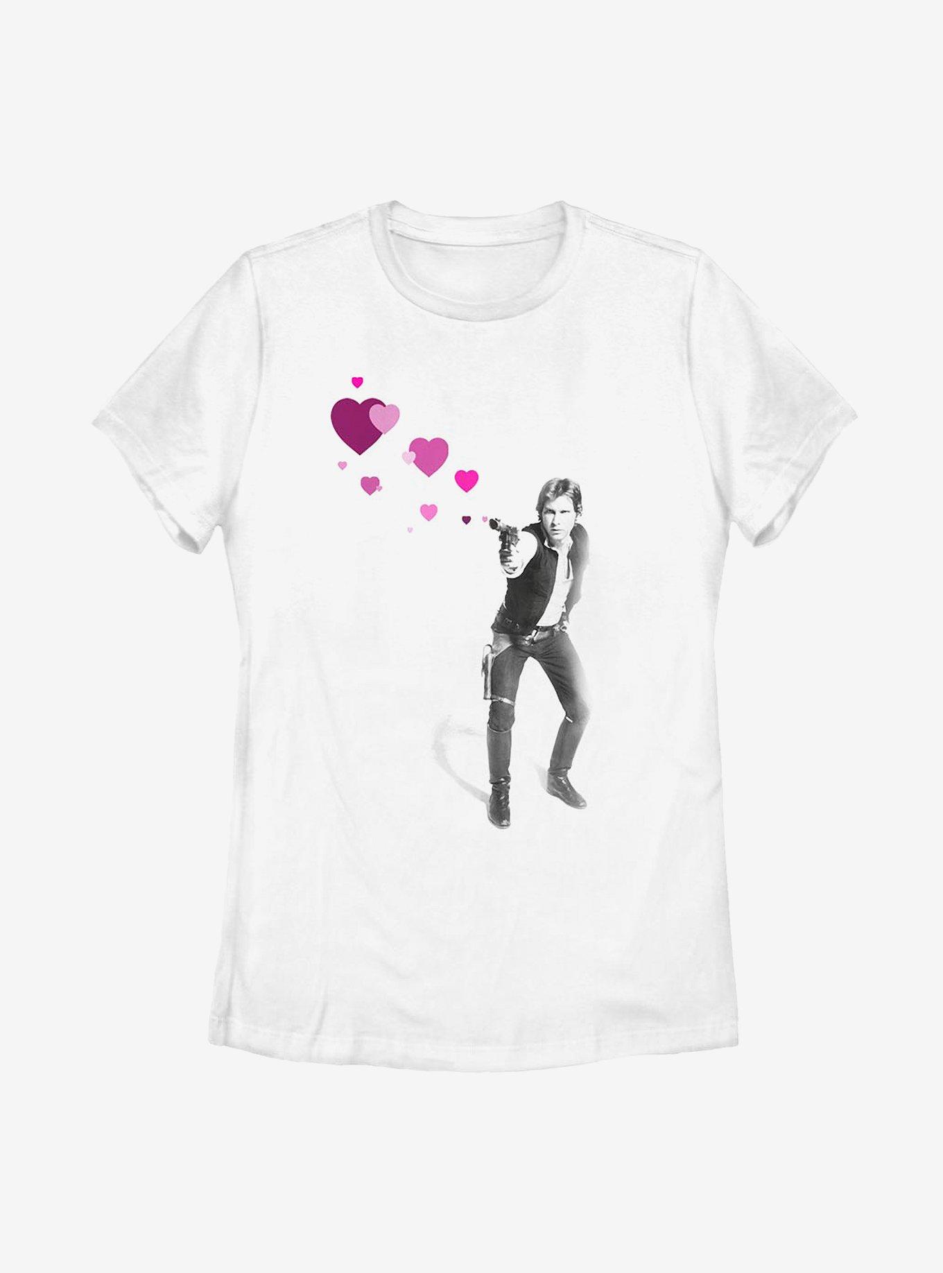 Star Wars Hans Hearts Womens T-Shirt, WHITE, hi-res