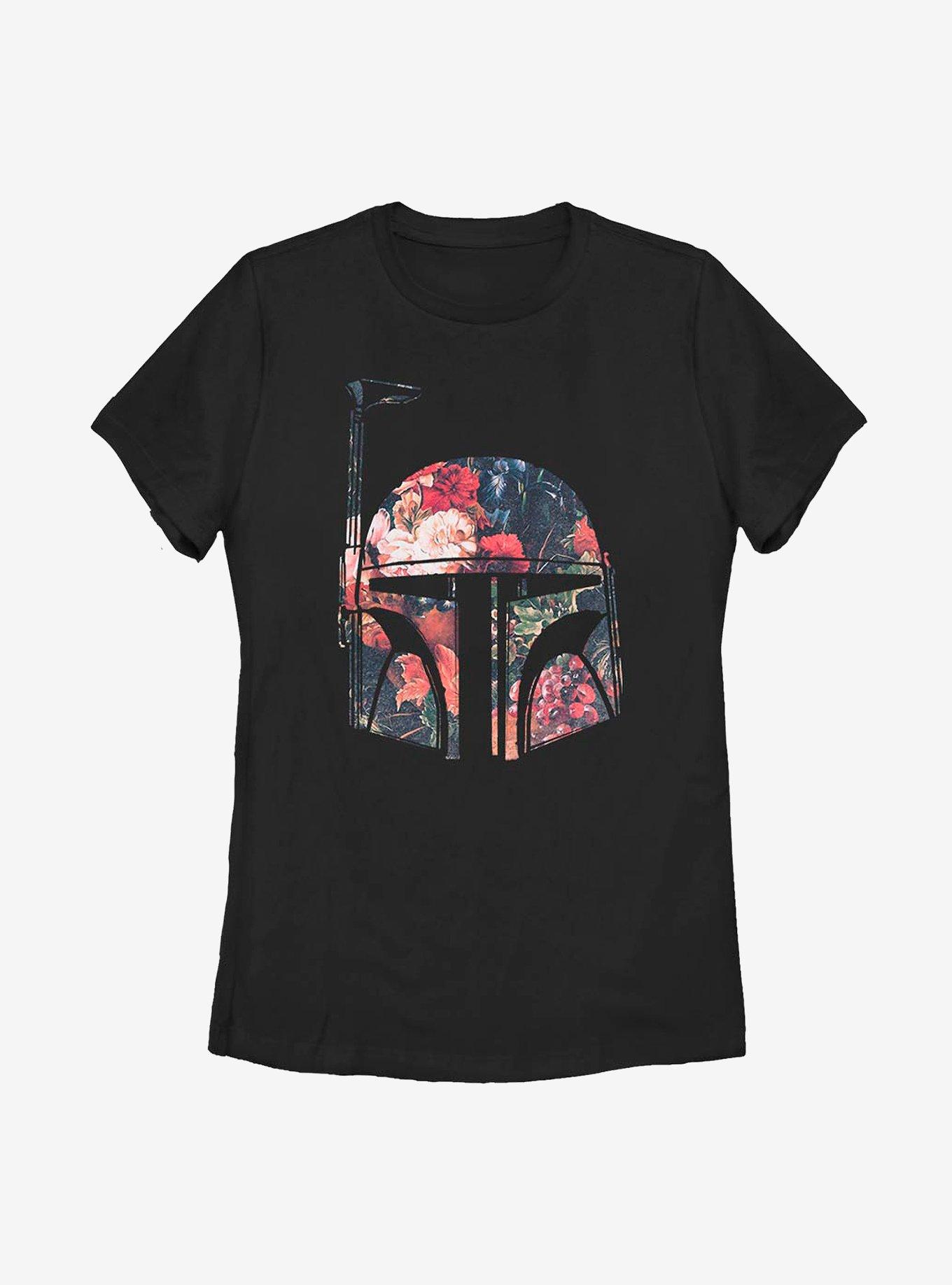 Star Wars Boba Floral Womens T-Shirt, , hi-res