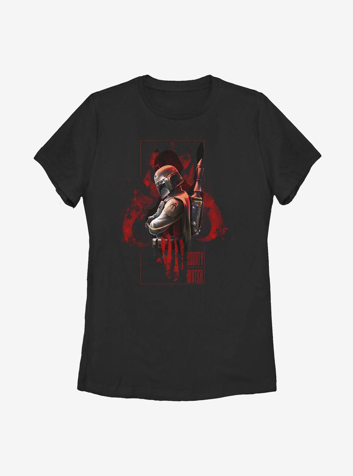 Star Wars Bounty Hunter Womens T-Shirt, BLACK, hi-res